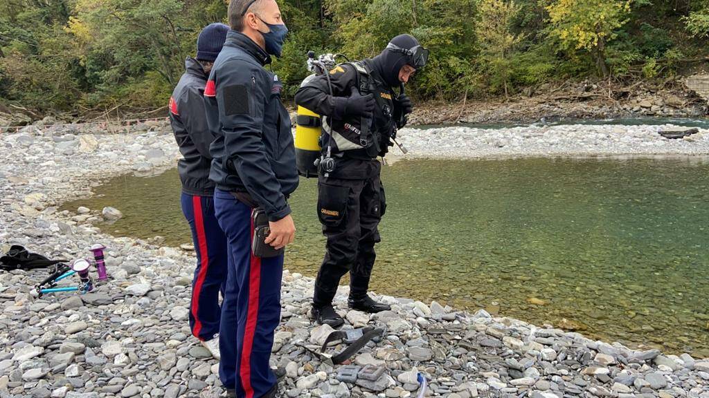 Sopralluogo carabinieri del nucleo subacqueo di Genova Voltri