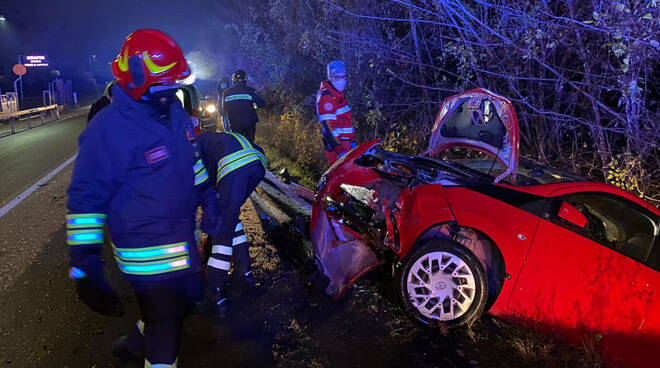 L'incidente lungo Strada Agazzana