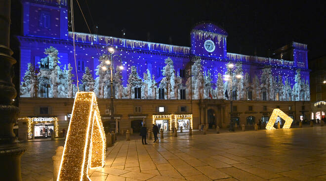 Le luminarie di Natale in centro storico