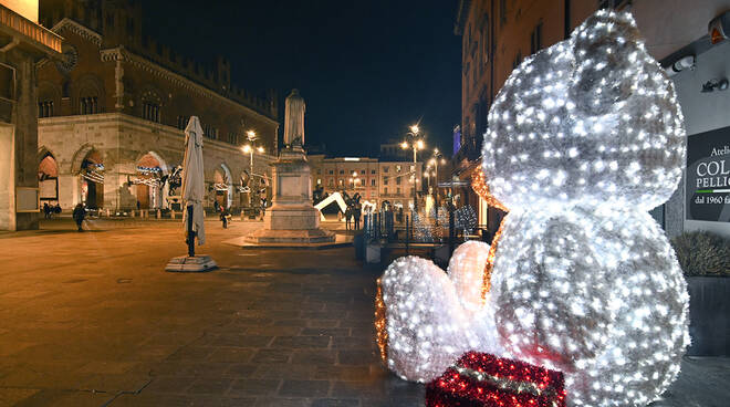 Le luminarie di Natale in centro storico