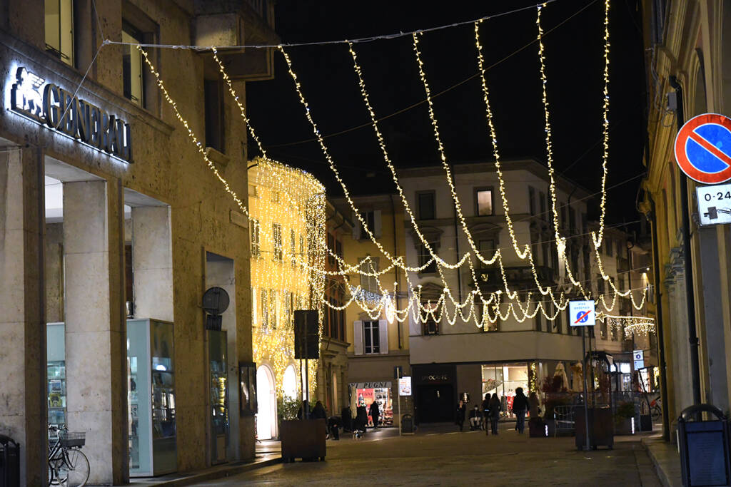 Le luminarie di Natale in centro storico