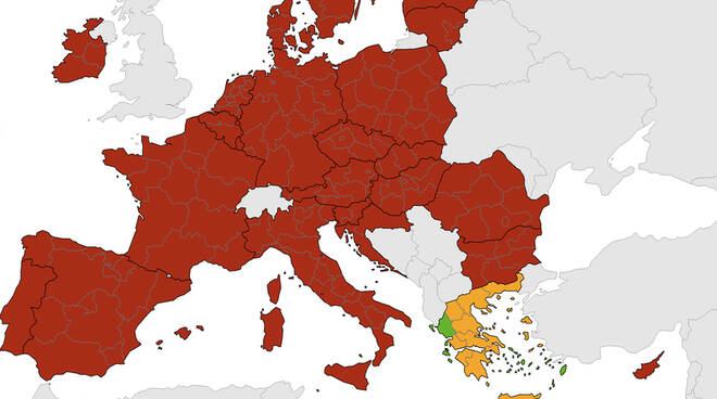 Mappa contagio Europa