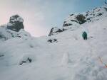 Prima scalata invernale sulla parete nord della Pietra Parcellara 