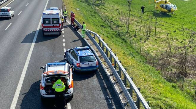 incidente autostrada Piacenza Ovest camion