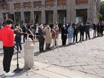 La manifestazione del 25 aprile 2021 in piazza Cavalli