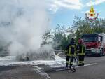 auto incendiata in A21