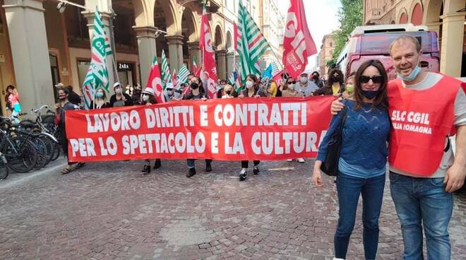 corteo Slc Cgil Bologna