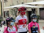 Vittoria Grassi (Ciclismo giovanile VO2 Team Pink) sul podio Allieve a Lajatico
