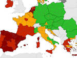 Mappa contagi europea 29 luglio