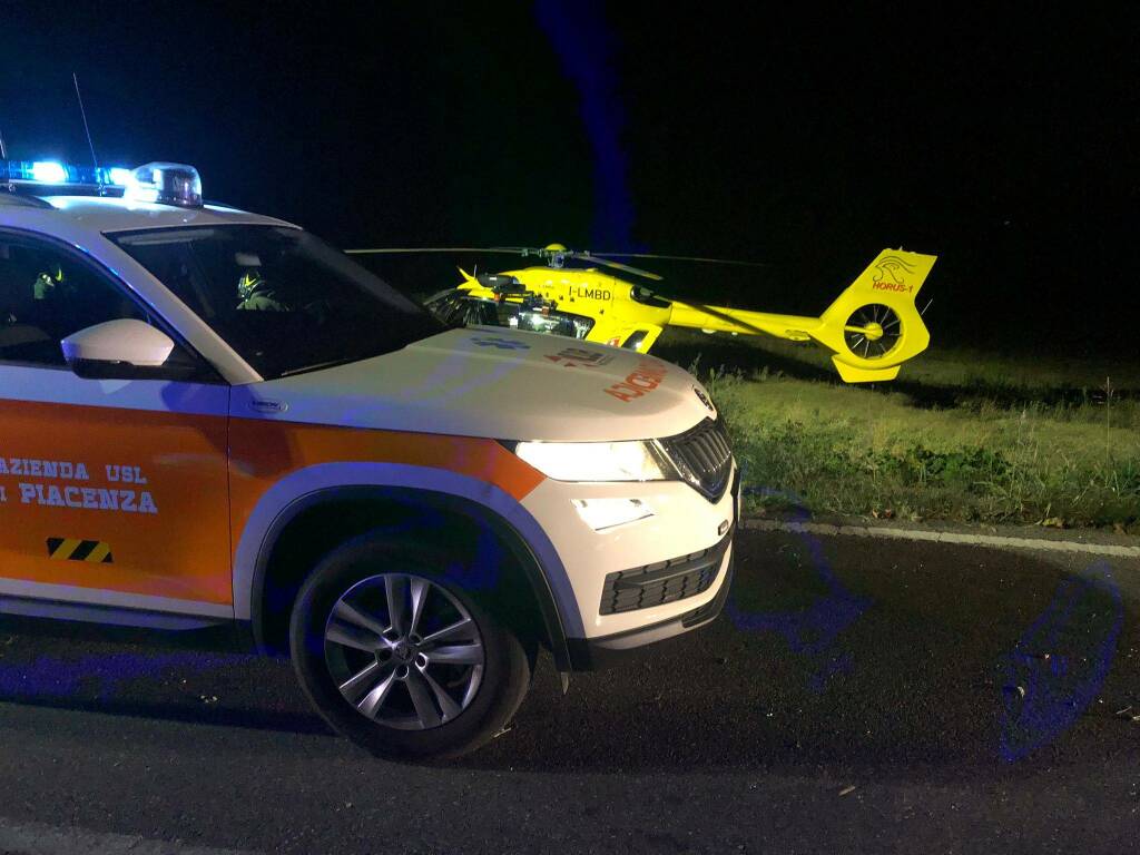 Incidente Croara eliambulanza notte