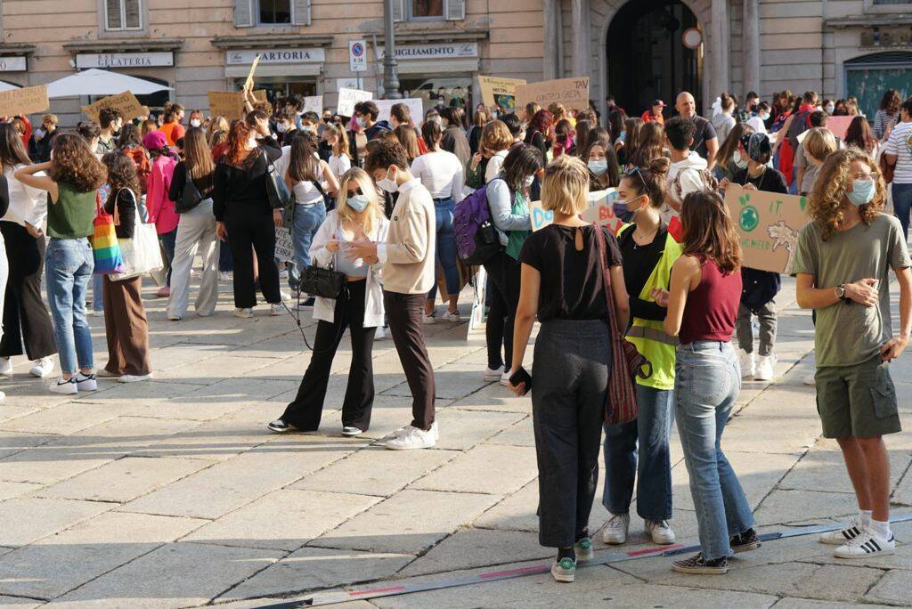 Fridays for Future in piazza Cavalli