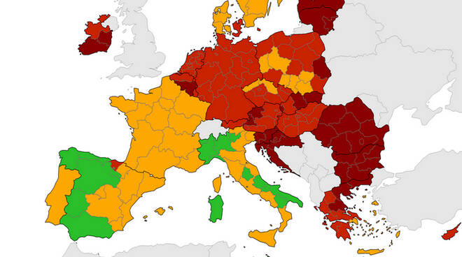 Mappa Covid Ue 28 ottobre