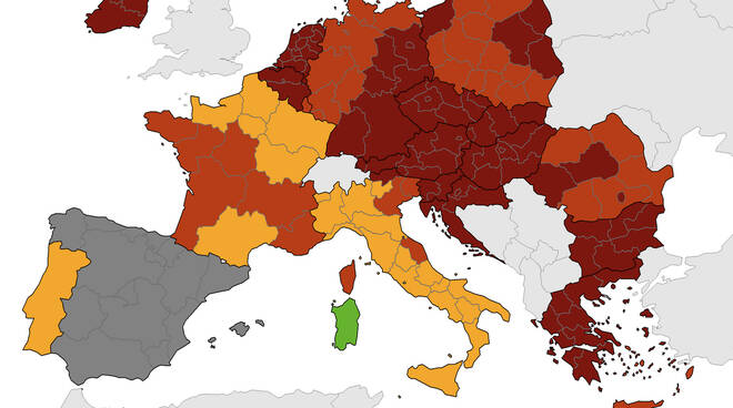 Mappa Covid Ue 18 novembre