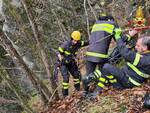 vigili del fuoco dirupo Casale di Brugneto