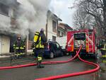 Incendio vigili del fuoco via Zago via Negrotti