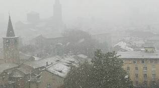 Piacenza sotto la neve
