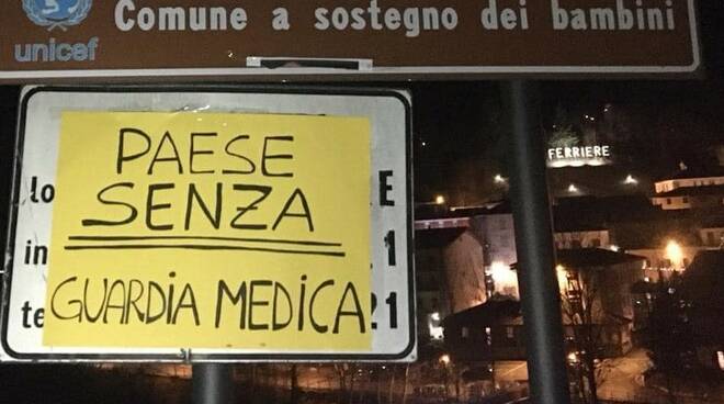 Ferriere protesta Guardia medica