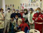 Spiderman all'hub vaccinale