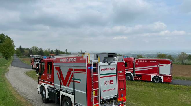 Incendio Torrazzo di Gazzola