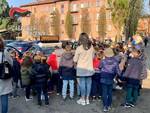 Studenti in visita alla caserma dei carabinieri di via Beverora