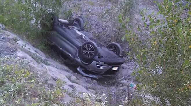 auto precipitata in Trebbia Bobbio