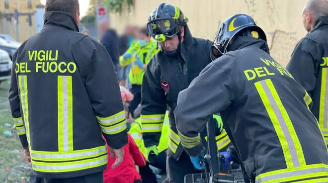 Incidente bicicletta via 24 maggio