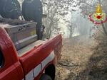 Incendio Bramaiano vigili del fuoco