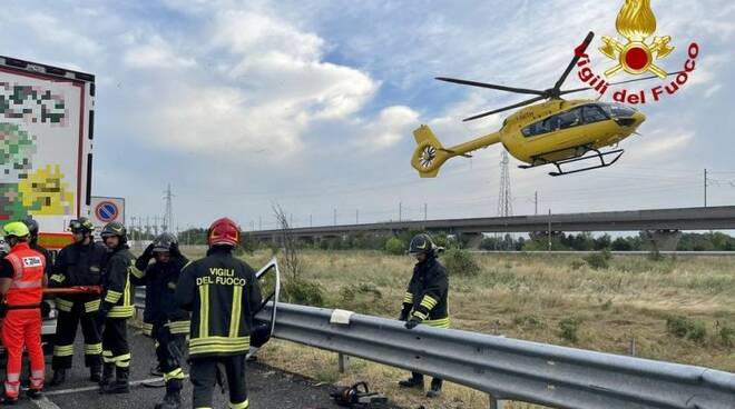 vigili del fuoco autostrada