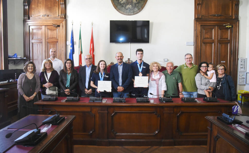 Alessandro Bozzini e Alice Piazzi premiati in Municipio