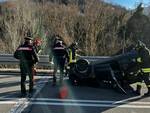 auto ribaltata a Bobbio