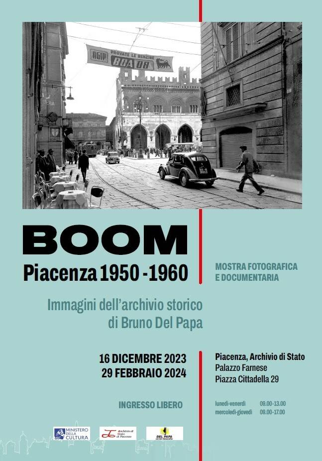 mostra Piacenza del Boom archivio di stato
