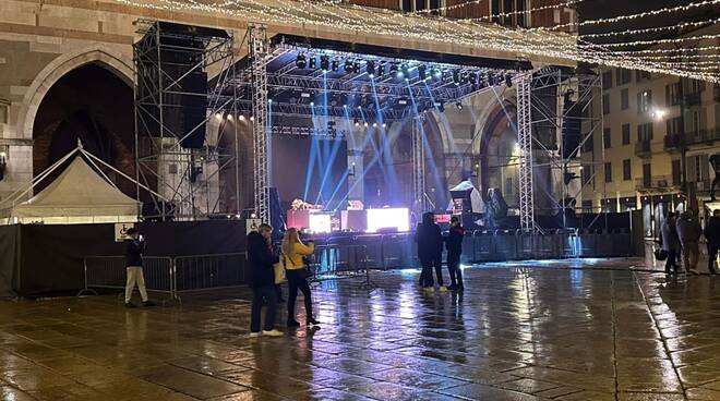 Palco concerto Capodanno in Piazza