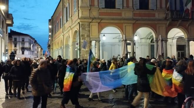 Corteo per la pace a Piacenza