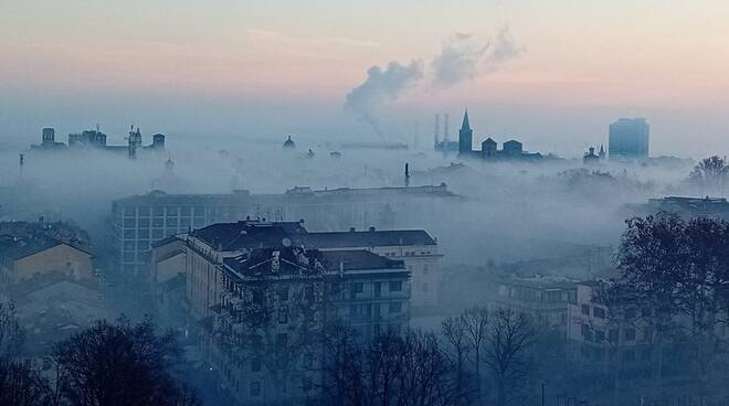 Piacenza nebbia