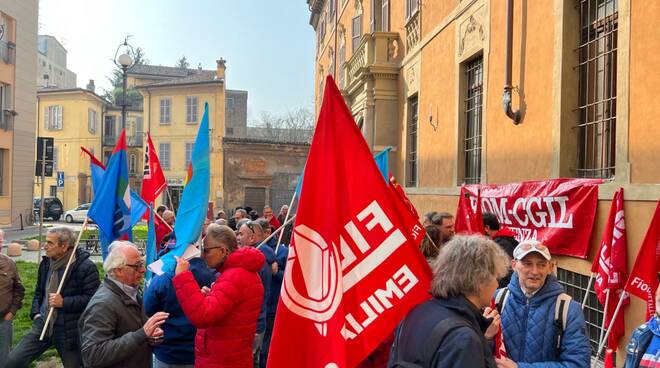 Presidio Cgil e Uil